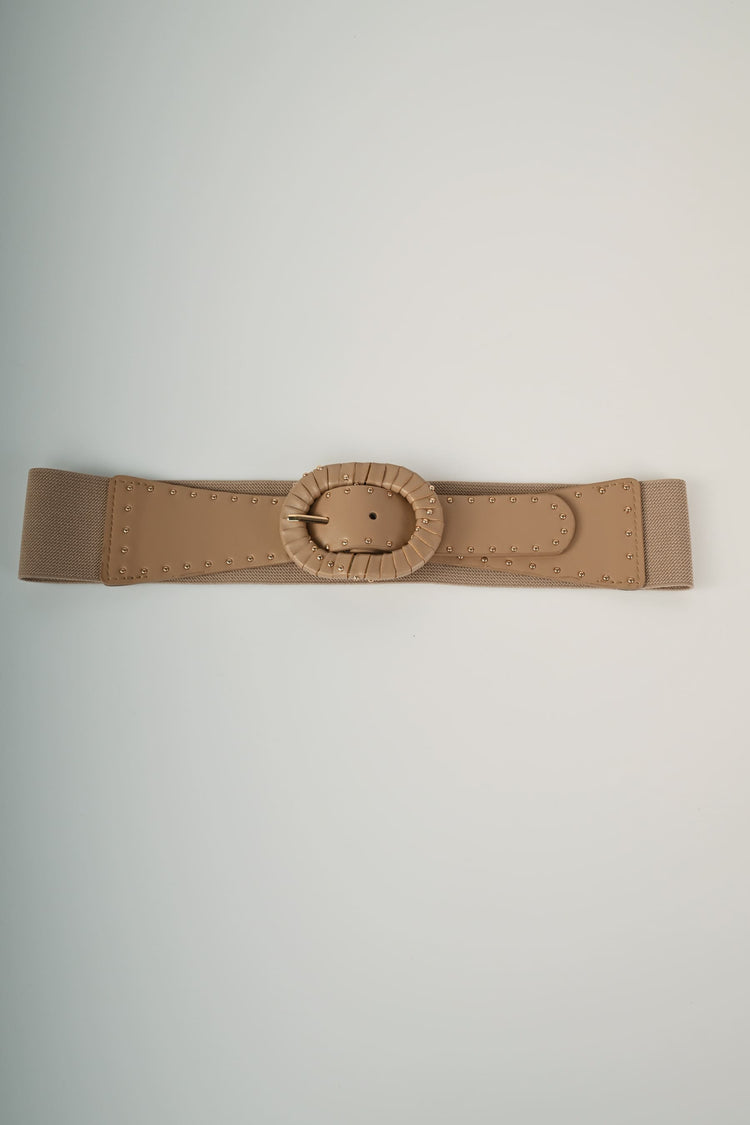 Cintura elastica con mini borchie