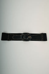 Cintura elastica con mini borchie