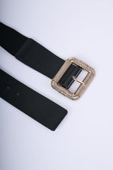 Cintura elastica con fibbia rettangolare