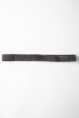 Cintura sottile elastica con strass