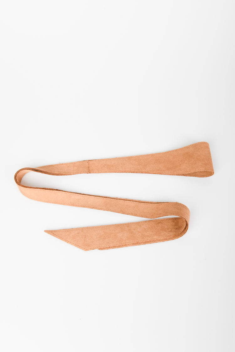 Cintura a fascia in faux suede