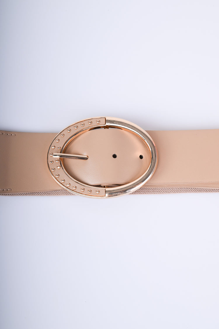 Cintura elastica con fibbia ovale