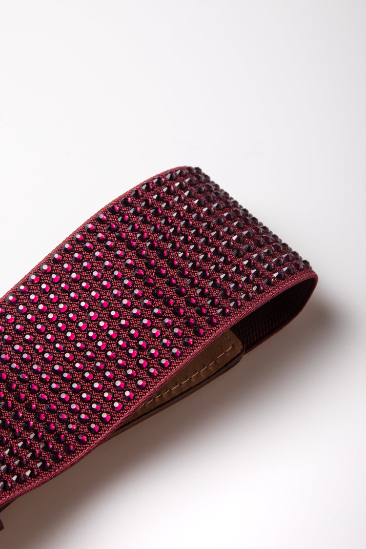 Cintura elastica con strass