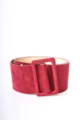 Cintura in faux suede con borchie