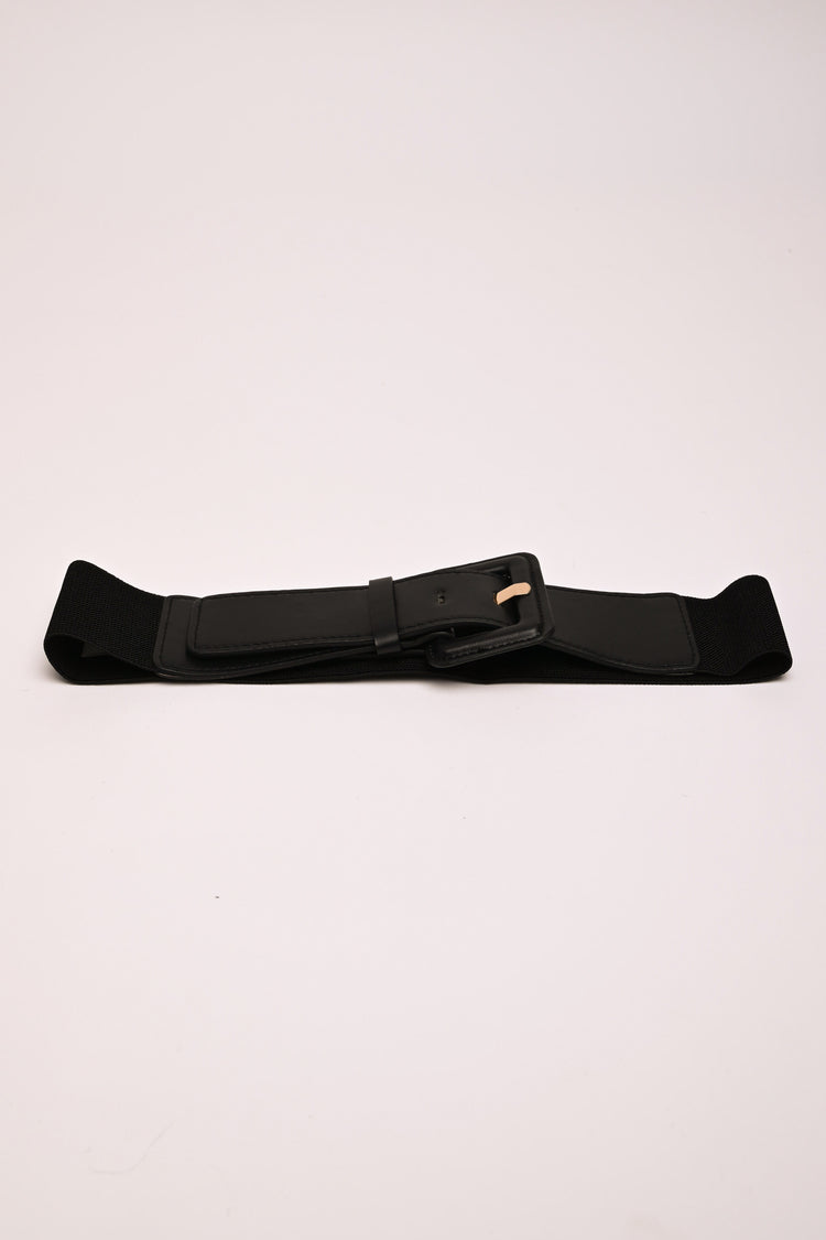 Cintura elastica con fibbia rettangolare