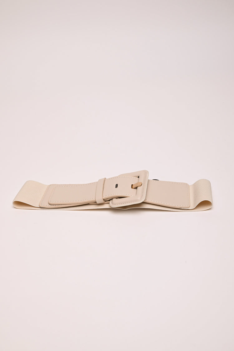 Cintura elastica con fibbia rettangolare