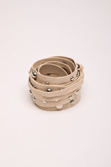 Cintura a fascia con borchie