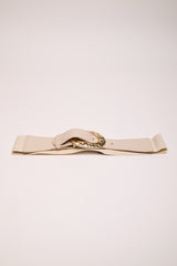 Cintura elastica con fibbia tonda