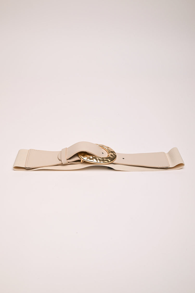 Cintura elastica con fibbia tonda
