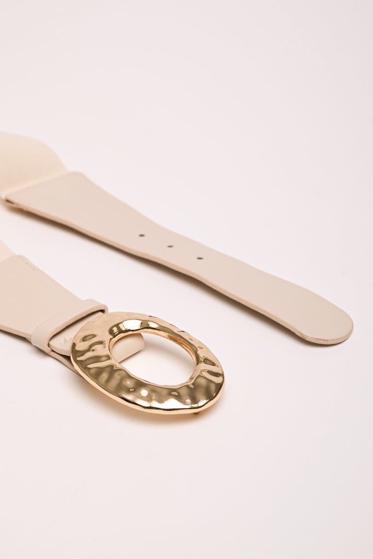 Cintura elastica con fibbia tonda