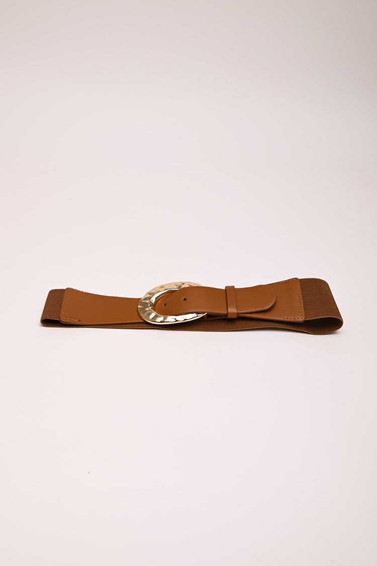 Cintura elastica con fibbia tonda