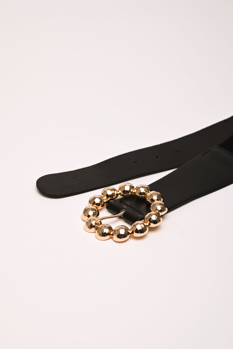 Cintura elastica con fibbia tonda