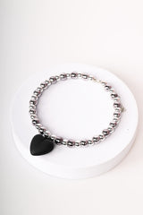Collana con sfere e cuore