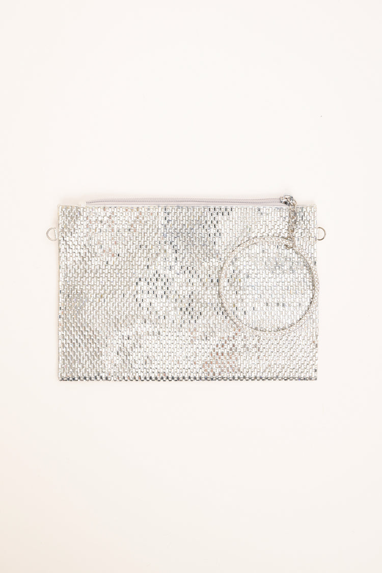 Pochette strass con cerchio