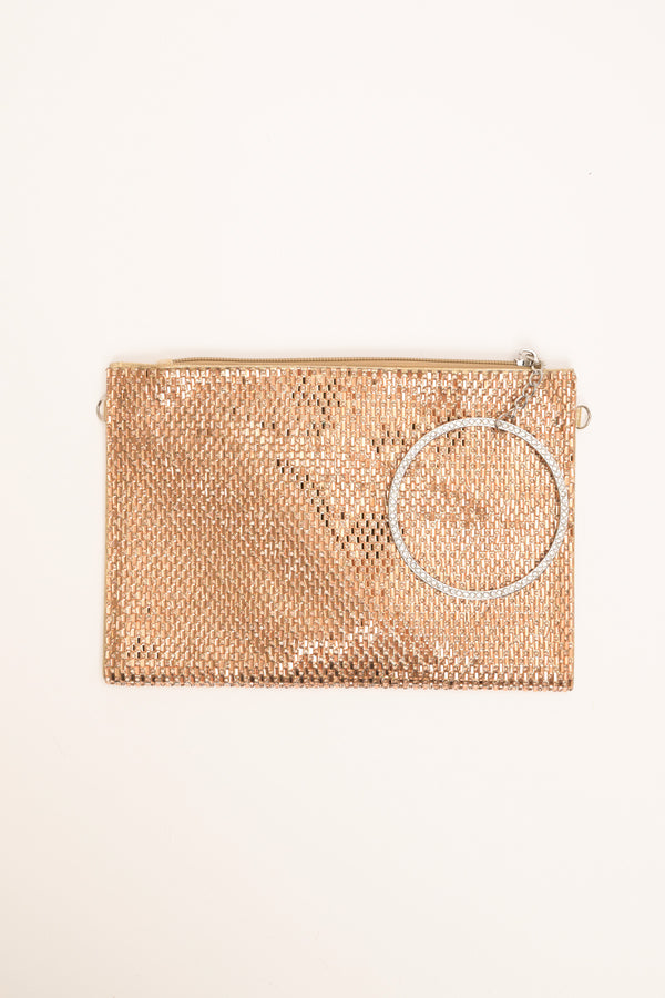 Pochette strass con cerchio