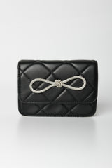Borsa con fiocco in strass