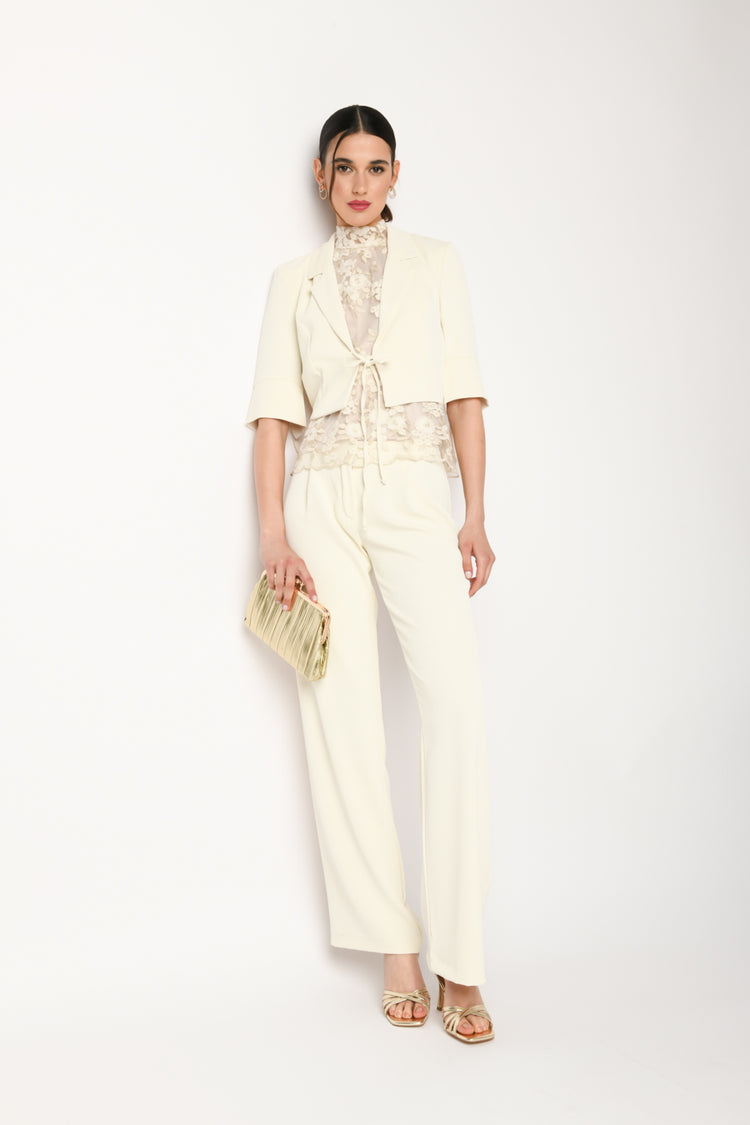 Clutch in similpelle goffrata