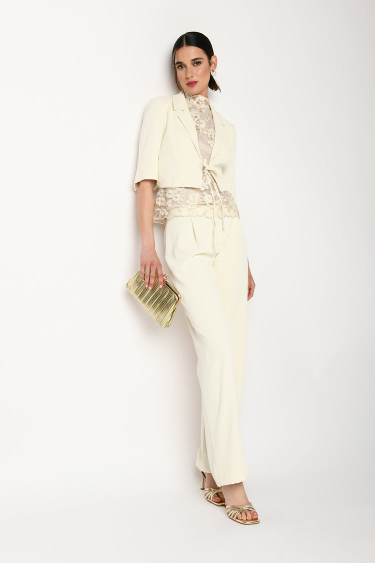 Clutch in similpelle goffrata