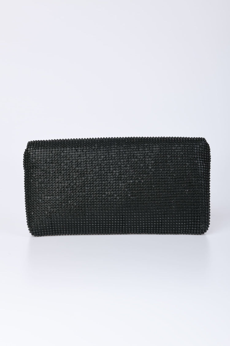 Pochette con perline e frange