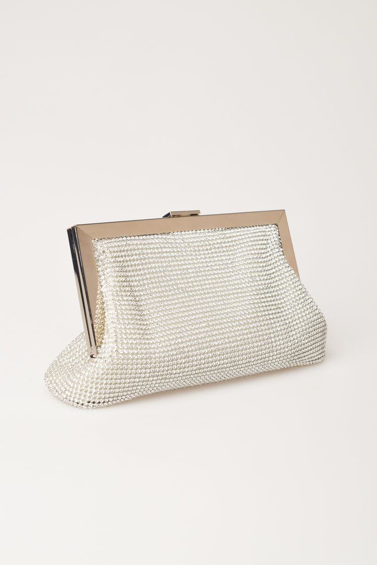 Pochette con strass