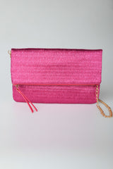 Pochette in raso increspato