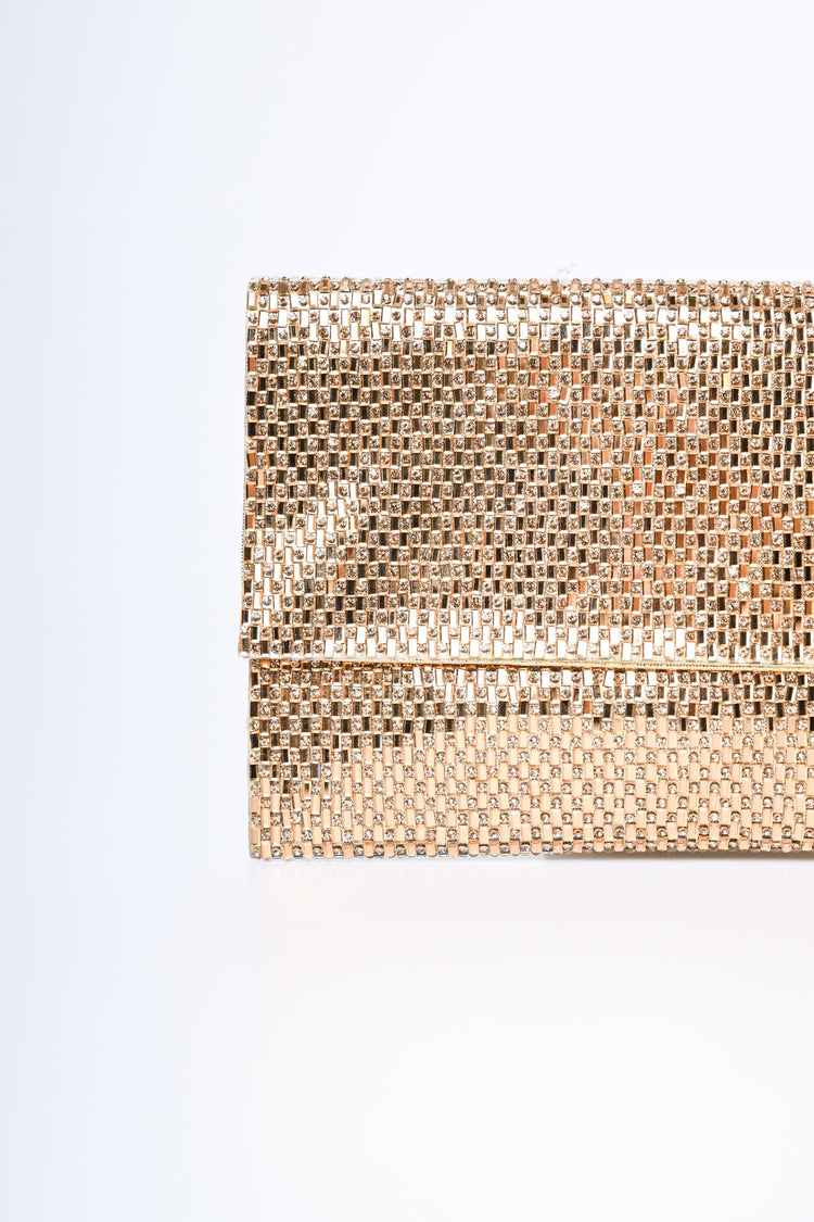 Pochette con strass