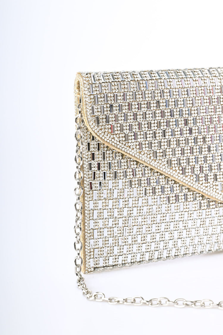 Pochette in strass