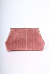 Pochette in plissé lamé