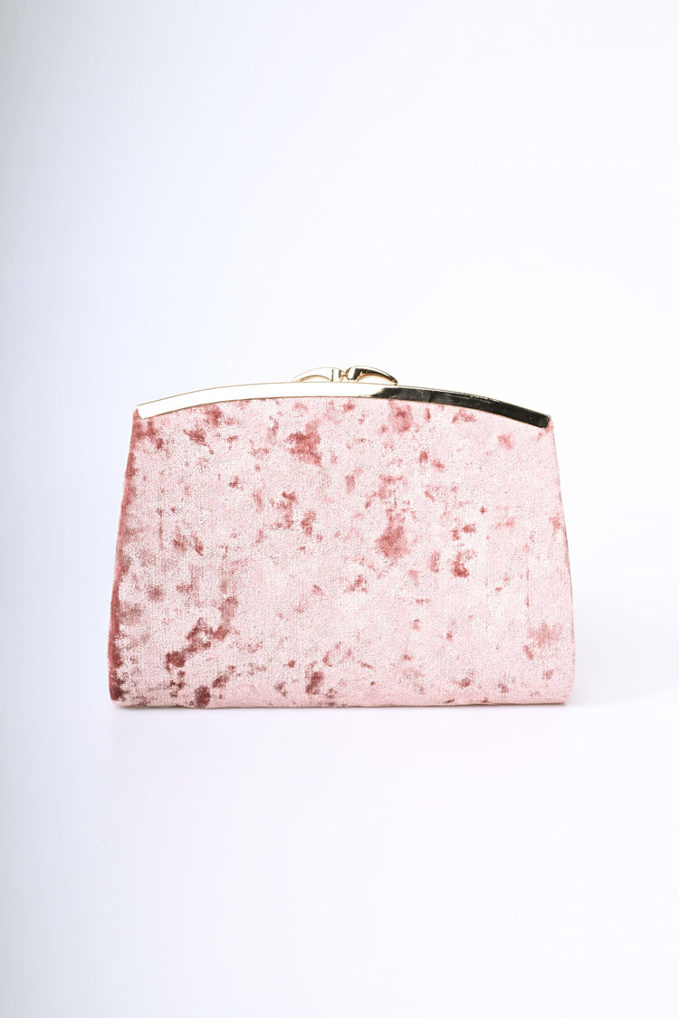 Pochette in velluto intrecciato