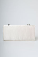 Pochette in raso con manico gioiello