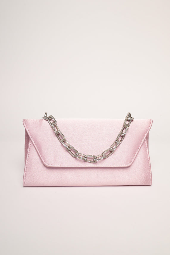 Pochette lucida manico strass