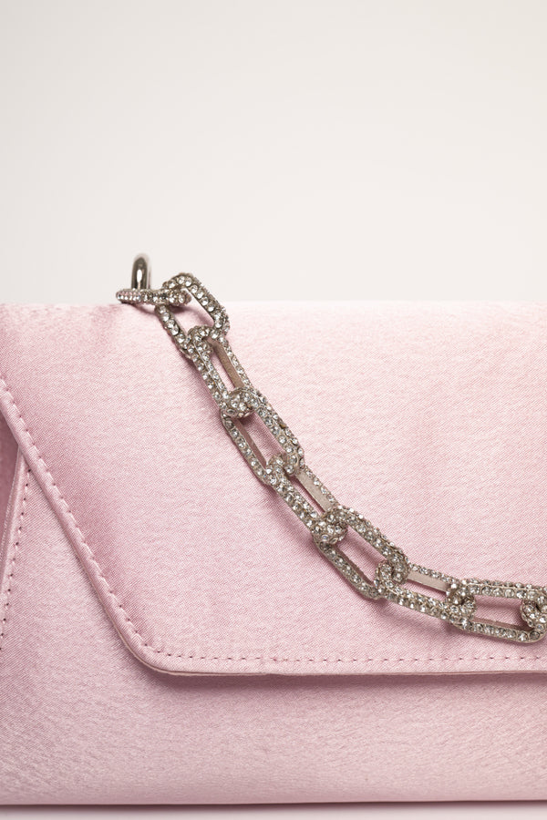 Pochette lucida manico strass