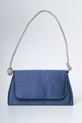 Borsa a mano con manico in strass