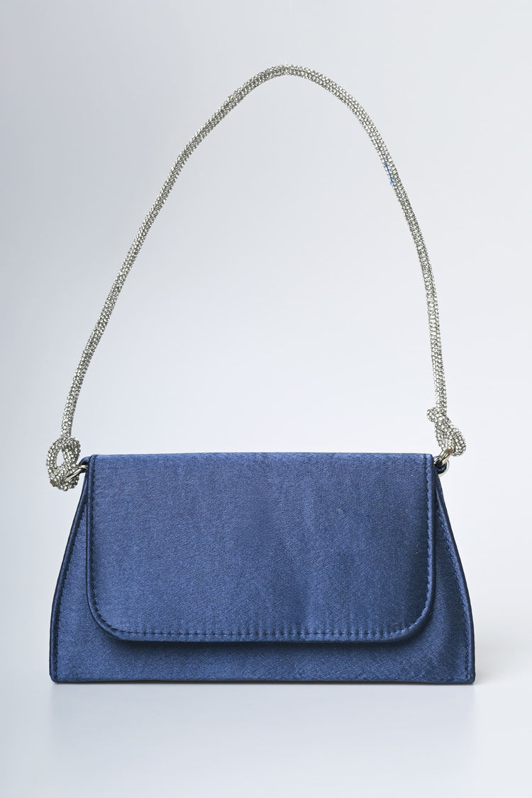 Borsa a mano con manico in strass