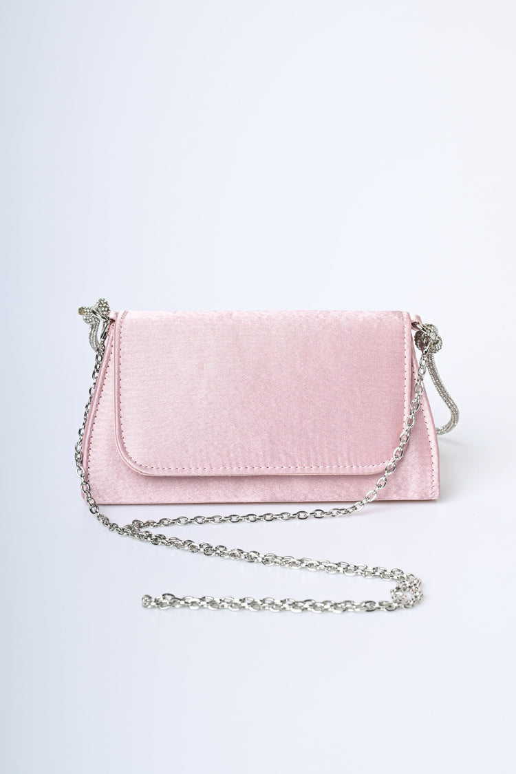 Borsa a mano con manico in strass