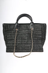 Borsa grande tessuto trama