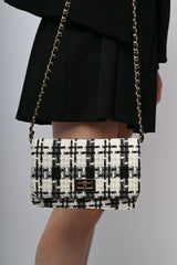 Borsa in bouclé check