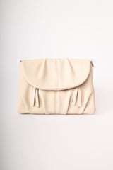 Borsa in similpelle martellata