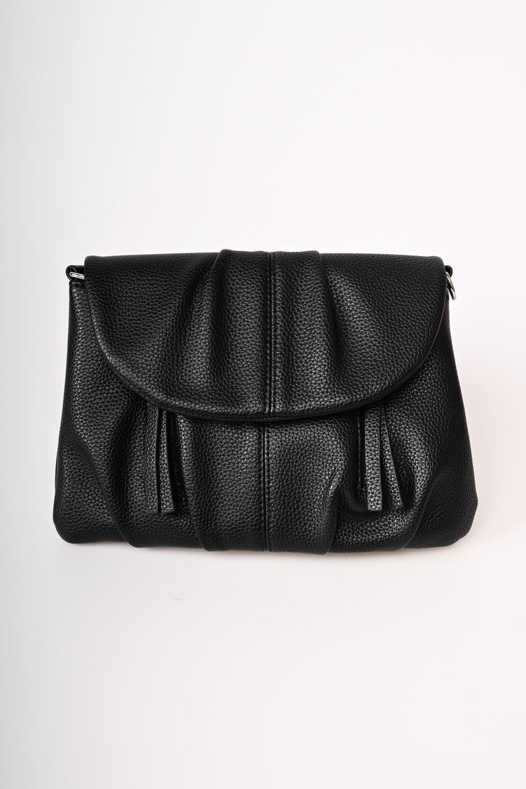 Borsa in similpelle martellata