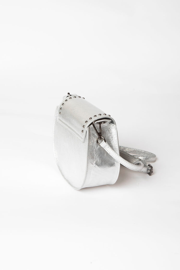 Borsa in similpelle laminata