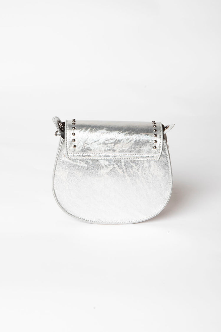Borsa in similpelle laminata