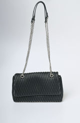 Borsa a spalla goffrata