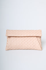 Pochette a busta in similpelle intrecciata