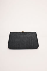 Pochette rigida in mesh nera