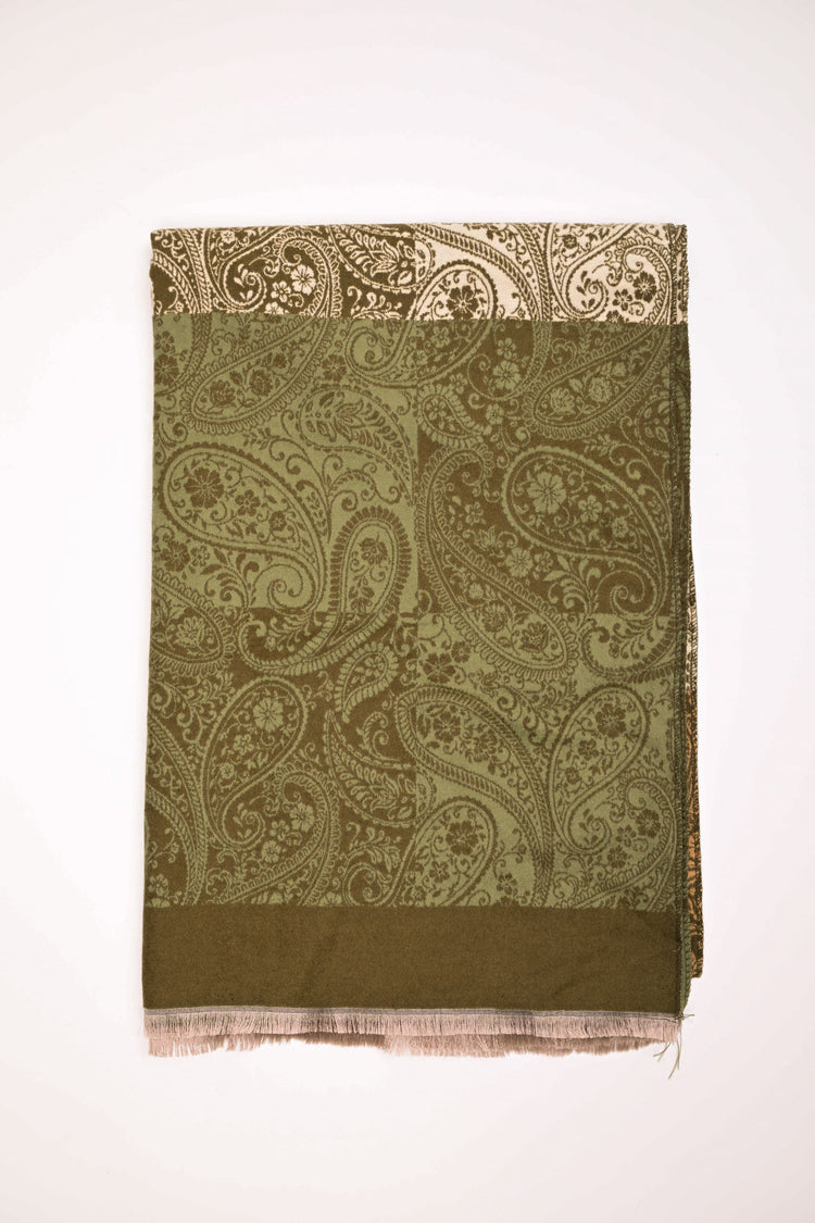 Sciarpa a motivo paisley check