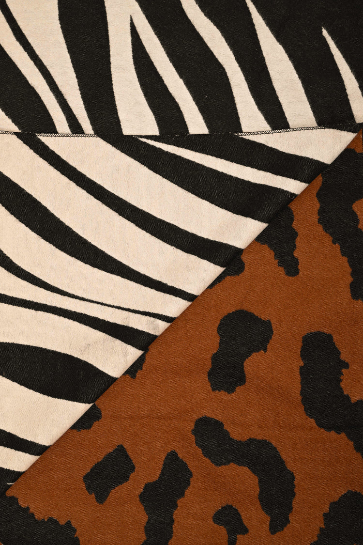 Sciarpa a motivo zebra & leo