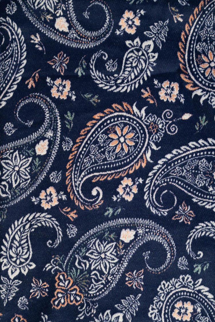 Sciarpa con motivo paisley blu/multicolor