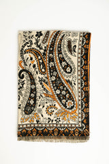 Sciarpa con motivo paisley multicolor