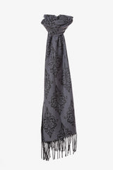 Sciarpa con motivi ornamentali lurex