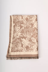 Sciarpa in jacquard floreale